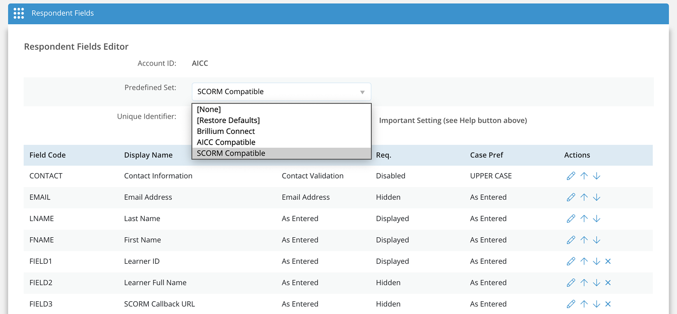 Screen Image of SCORM Preset Respondent Field selection.png